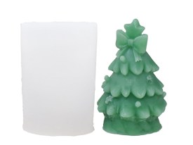Molde silicona arbolito Navidad con moño